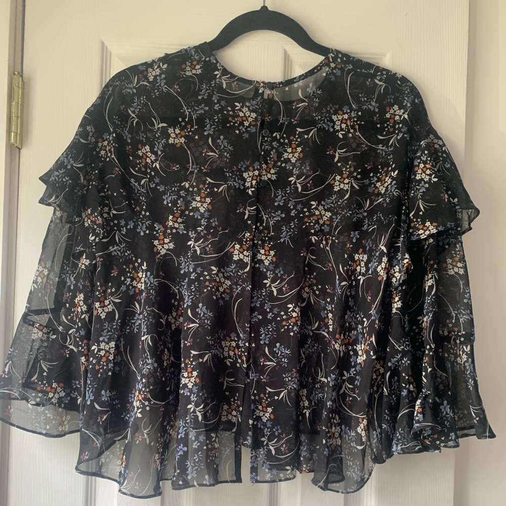 Floral Peplum Top